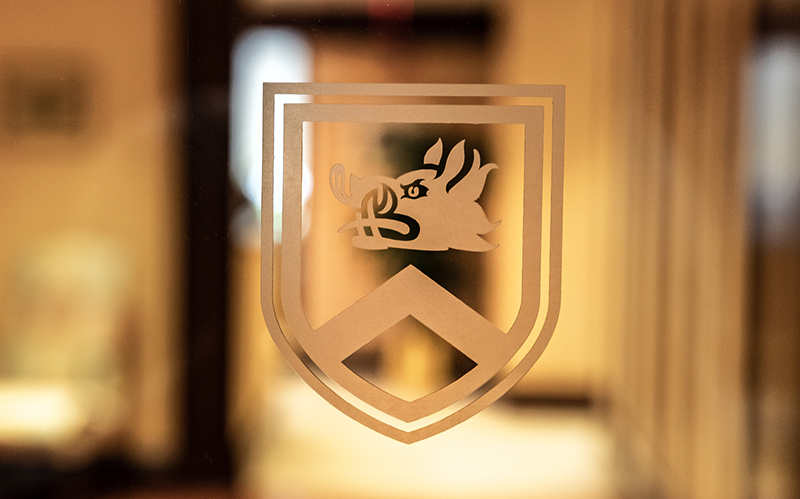 Photo of Silvercrest logo emblazoned on a glass door