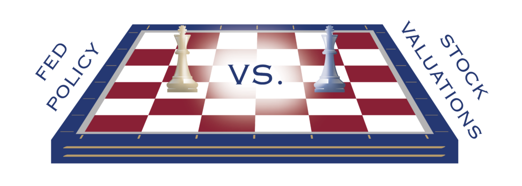 standoff chess match between the fed policy and stock valuations