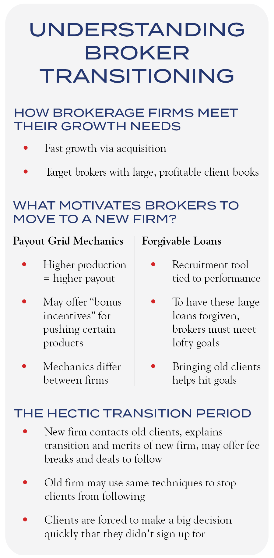 understanding broker transitioning
