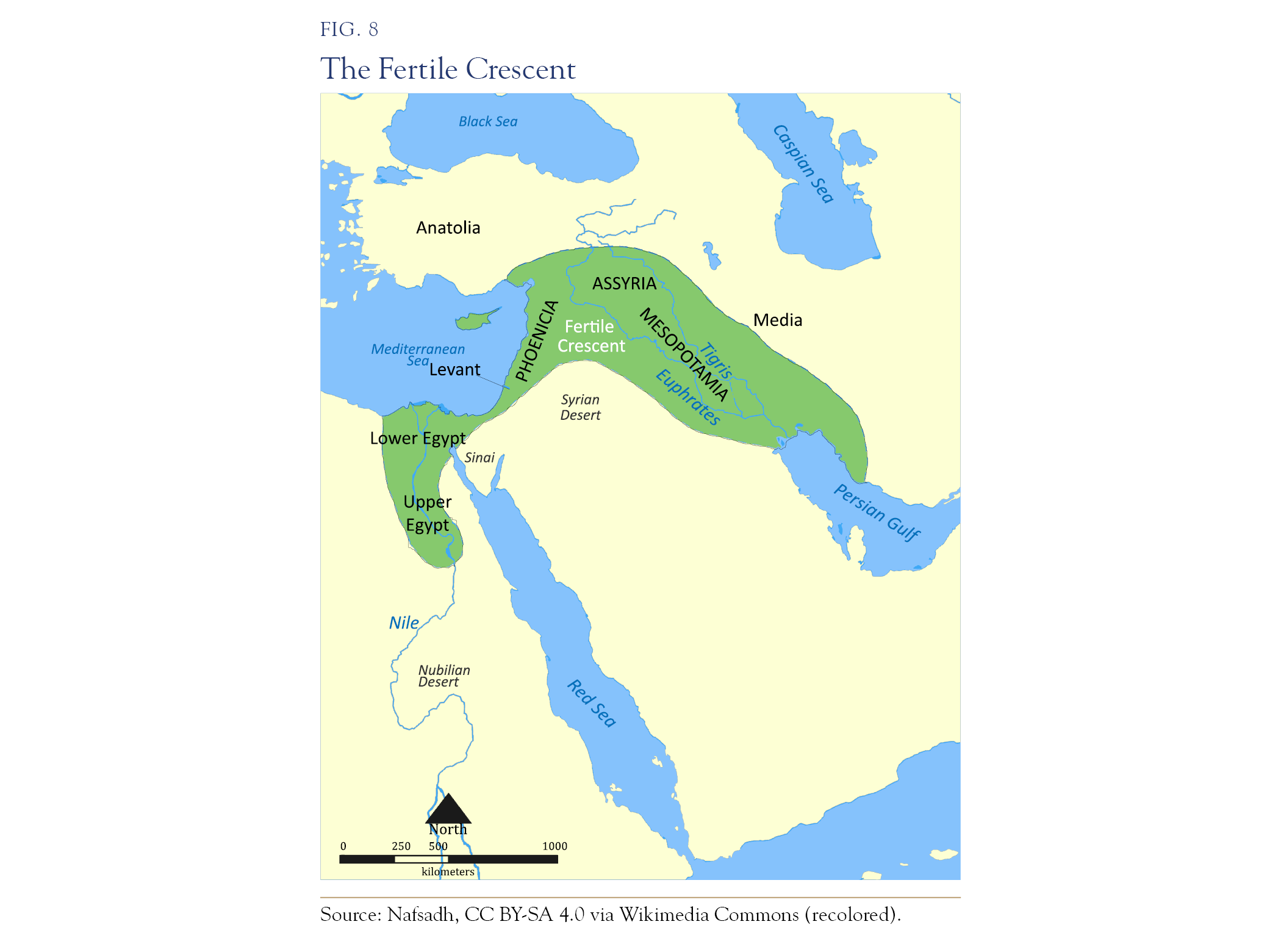 map of the fertile crescent